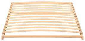 vidaXL Βάση κρεβατιού με λάμες Καφέ 90 x 190 cm Στερεό Ξύλο Μηλιάς