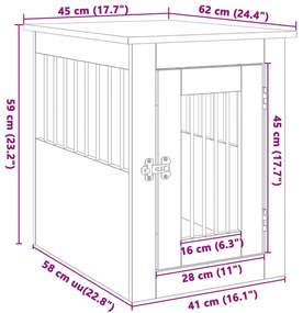 ΚΛΟΥΒΙ ΣΚΥΛΟΥ SONOMA ΔΡΥΣ 45 X 62 X 59 ΕΚ. ΕΠΕΞΕΡΓ. ΞΥΛΟ 847488