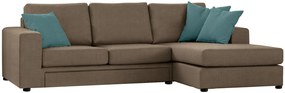 Γωνιακός καναπές Lina plus-Mpez Skouro-265 x 150 εκ.-Αριστερή