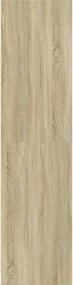 vidaXL Ντουλάπα Χρώμα Sonoma Δρυς 80x50x200 εκ. από Επεξ. Ξύλο