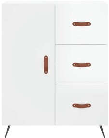 vidaXL Ντουλάπι Γυαλιστερό Λευκό 69,5x34x90 εκ. Επεξεργασμένο Ξύλο