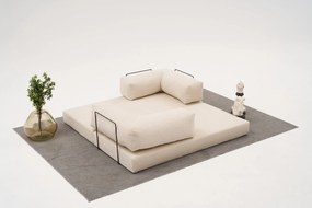 Τριθέσιος Καναπές Comfort - Χρώμα Cream - 190x95x75εκ
