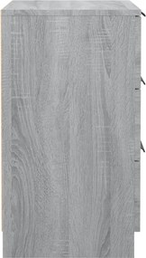 vidaXL Κομοδίνο Γκρι Sonoma 40x36x65 εκ.
