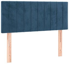 ΚΡΕΒΑΤΙ BOXSPRING ΜΕ ΣΤΡΩΜΑ ΣΚΟΥΡΟ ΜΠΛΕ 90X190 ΕΚ. ΒΕΛΟΥΔΙΝΟ 3127587