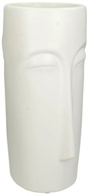 Βάζο ArteLibre Πρόσωπο Λευκό Κεραμικό 12x15.8x28.5cm