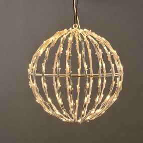 Διακοσμητικό LED 3D Cage Ball-Warm White-Διάμετρος: 20 εκ.