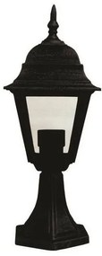 Κολωνάκι Δαπέδου Αλουμινίου Φανάρι IP44 E27 12W Eurolamp 154-55113 Μαύρο