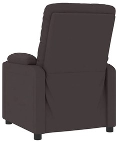 vidaXL Πολυθρόνα Μασάζ Σκούρο Καφέ Υφασμάτινη
