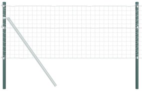 vidaXL Πό posts φράχτη 2 pcs Πράσινο 110 cm