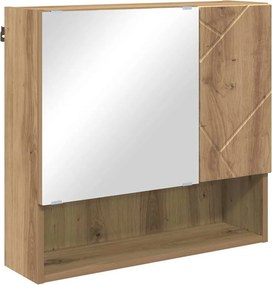 vidaXL Ντουλάπα Καθρέφτη Artisan Oak 59 x 17 x 55 cm