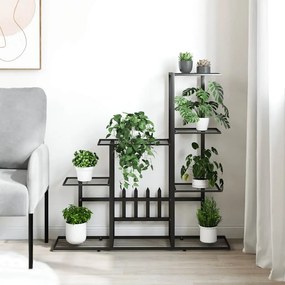 vidaXL Ανθοστήλη Μαύρη 94,5 x 25 x 88 εκ. Μεταλλική