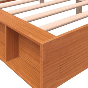 vidaXL Σκελετός Κρεβ. Χωρίς Στρώμα Καφέ Κεριού 150x200 εκ Μασίφ Πεύκο