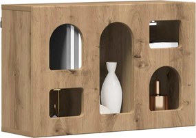 vidaXL Κρεμαστό ντουλάπι με ράφι Επιτοίχιο Artisan Oak 60 x 20 x 40 εκ