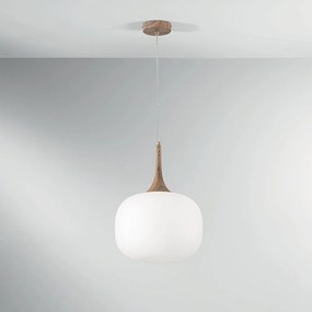 Φωτιστικό Οροφής Κρεμαστό I-Jaipur-S30-BCO E27 150x30x25cm White-Natural Luce Ambiente Design