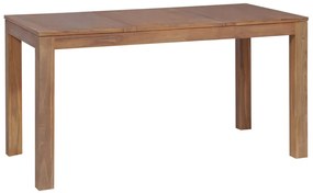 vidaXL Τραπεζαρία 140 x 70 x 76 εκ. Μασίφ Ξύλο Teak / Φυσικό Φινίρισμα
