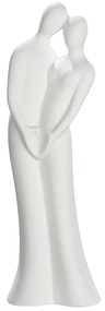 Βάζο ArteLibre Ερωτευμένο Ζευγάρι Λευκό Κεραμικό 7.5x10x31.5cm