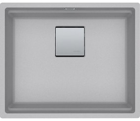 Franke Kubus 2 KNG 110-52 Metallic Platinum Υποκαθήμενος Γρανιτένιος Νεροχύτης 60cm