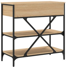 vidaXL Τραπέζι Κονσόλα Sonoma Δρυς 75x34,5x75 εκ. Επεξεργασμένο Ξύλο