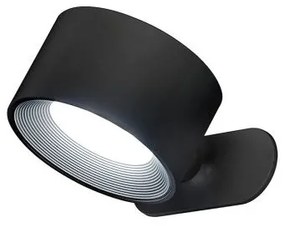 Επαναφορτιζόμενο Σποτ Φωτιστικό Τοίχου LED 2W Dimmer 3CCT Μαγνητικό Magnetic Fischer Honsel 830048 Μαύρο