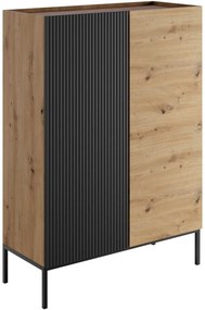 Μπουφές Como 100 2D-Fusiko-Mavro