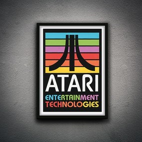 Πόστερ &amp; Κάδρο Atari GM130 30x40cm Μαύρο Ξύλινο Κάδρο (με πόστερ)