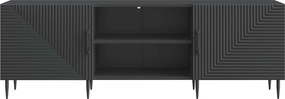 vidaXL Ντουλάπι TV 150 x 31 x 50 cm Μαύρο Επεξεργασμένο Ξύλο