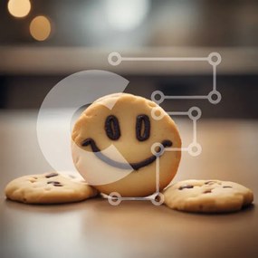 Intra Συλλεκτικό Ξύλινο Παζλ Plywood  4mm - Cookies Smiley Face για γιορτές και ειδικές περιστάσεις Σε Ξύλινο Κουτί - Διαστάσεις: 10x10 cm – 25 κομμάτια