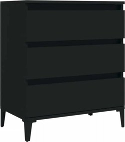 vidaXL Ντουλάπι Μαύρο 60x35x70 εκ. από Επεξεργασμένο Ξύλο