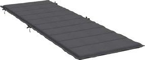 vidaXL Μαξιλάρι Ξαπλώστρας Ανθρακί 186x58x4 εκ. Ύφασμα