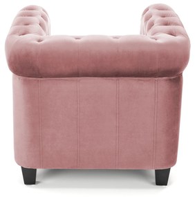 ERIKSEN  leisure armchair pink / black DIOMMI V-CH-ERIKSEN-FOT-RÓŻOWY