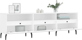 vidaXL Έπιπλο Τηλεόρασης Λευκό 150x30x44,5 εκ. Επεξεργασμένο Ξύλο