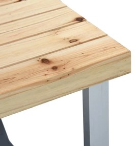 Τραπέζι Κάμπινγκ Πτυσσόμενο με 4 Καθίσματα από Ατσάλι/Αλουμίνιο - Ασήμι