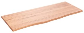 vidaXL Επιφάνεια Τραπεζιού Αν. Καφέ 100x40x2 εκ Επεξ. Μασίφ Ξύλο Δρυός