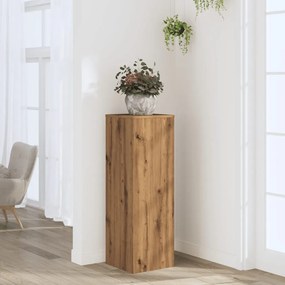 Βάσεις Φυτών Αρτισιανή Δρυς 33x33x100 εκ. Επεξ. Ξύλο