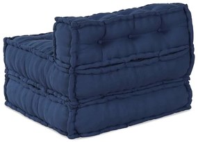 vidaXL Μοντέρνο Πουφ Ινδίγκο 70x70x54 Ύφασμα