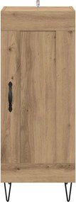 vidaXL Πλαϊνό γραφείο Artisan Oak 34,5 x 34 x 90 εκ.