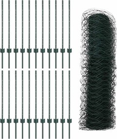 vidaXL Συγκολλητός φράχτης από σύρμα 50 x 0,8 μ (Π x Υ)