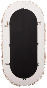 Καθρέπτης Τοίχου SANTORINI Mdf Υπόλευκο - Μπέζ 61x1,8x120Υ εκ. 61x1.8x120 εκ.