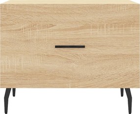 vidaXL Τραπεζάκια Σαλονιού 2 τεμ Sonoma Δρυς 50x50x40 εκ Επεξ. Ξύλο