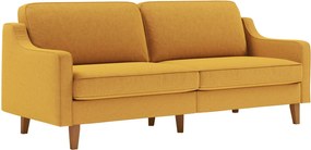 3-Seat Sofa Robin 3 - Mustard, Walnut Mustard
Walnut