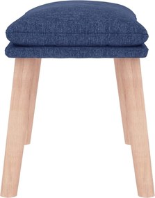 vidaXL Υποπόδιο Μπλε 45 x 29,5 x 35 εκ. Υφασμάτινο