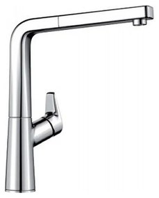 Blanco Avona-S Chrome Μπαταρία Κουζίνας με Περιστρεφόμενο Ρουξούνι και Αποσπώμενο ντους