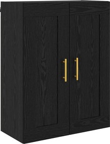 vidaXL Highboard Μαύρη Οξυά 69,5 x 34 x 180 εκ. Επεξεργασμένο ξύλο
