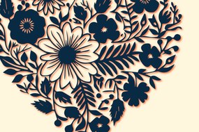 Σετ των 3 Intra απο ξύλο plywood 3mm-4mm πάχος - Cricut Flower Heart Cut Δίασταση 4x4 cm INTRAFABR-89606215