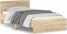 vidaXL Πλαίσιο Κρεβατιού με Κεφαλάρι Sonoma Δρυς 100x200εκ. Επεξ. Ξύλο