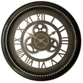 Ρολόι Τοίχου Ferm 349-000014 Φ61x6cm Antique Black-Gold Inart Plastic