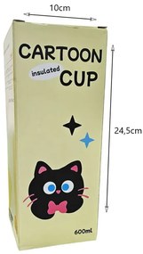 Θερμός Παιδικό 600ml με Σχέδια Καρτούν – Cartoon Cup