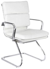 Καρέκλα Υποδοχής BF4800V White EO235.1 54x55x95 cm Σετ 2τμχ