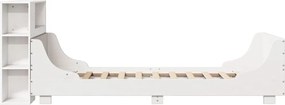 vidaXL Σκελετός Κρεβ. Χωρίς Στρώμα Λευκό 90x200 εκ Μασίφ Πεύκο