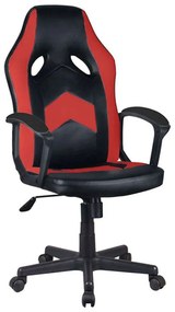 Καρέκλα Γραφείου Goal 25-0641 56x62x103/113cm Black-Red